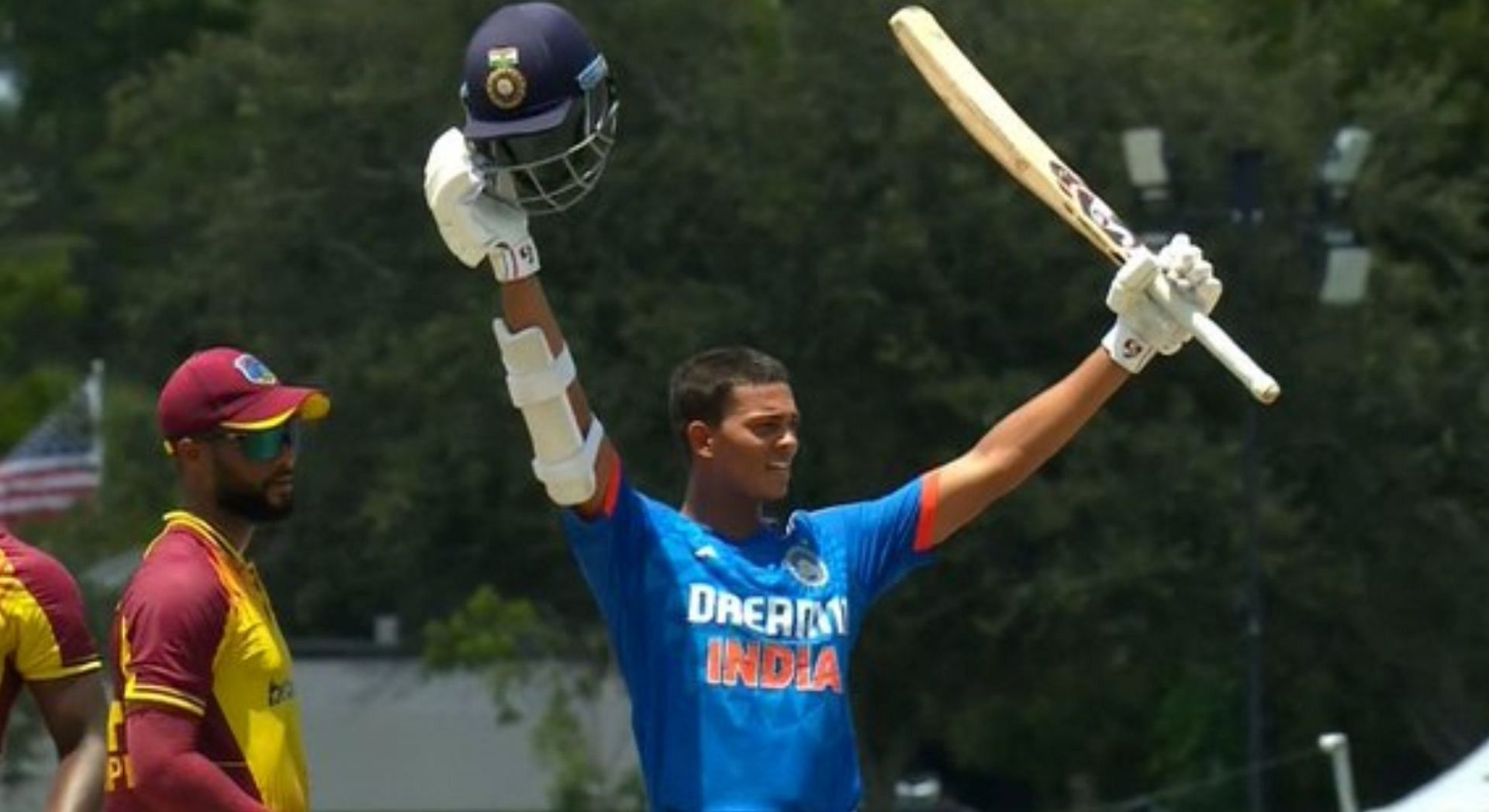 [Watch] Yashasvi Jaiswal slams his maiden half-century with a boundary in IND vs WI 4th T20I