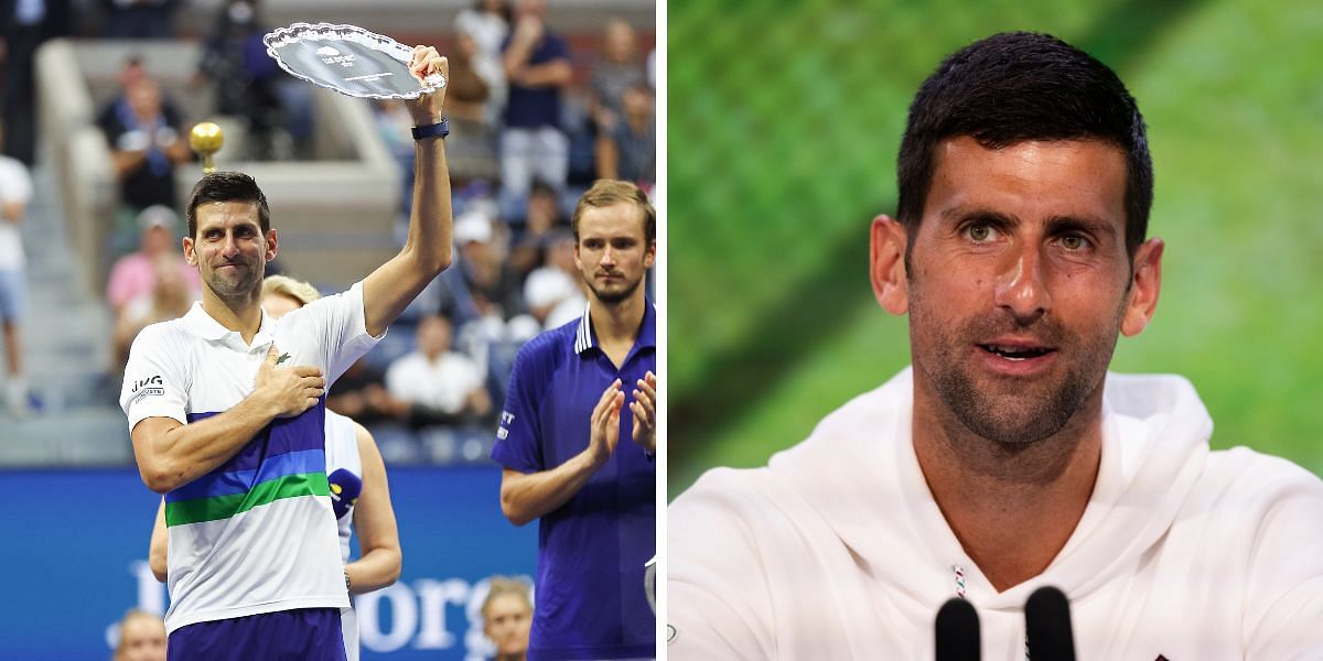 Novak Djokovic lost to Daniil Medvedev in the 2021 US Open final.