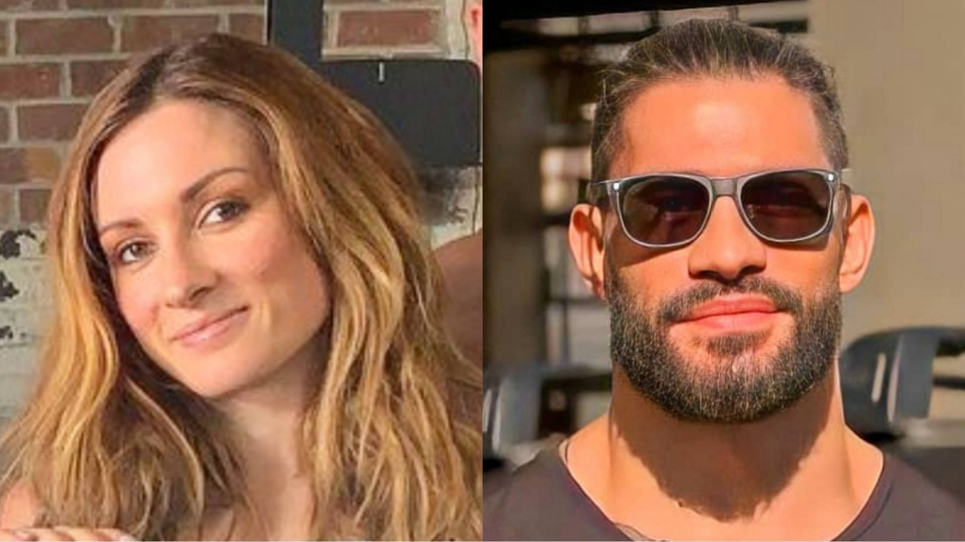 Becky Lynch (left) did not wrestle at WWE SummerSlam 2023; Roman Reigns (right) fought in the main event 