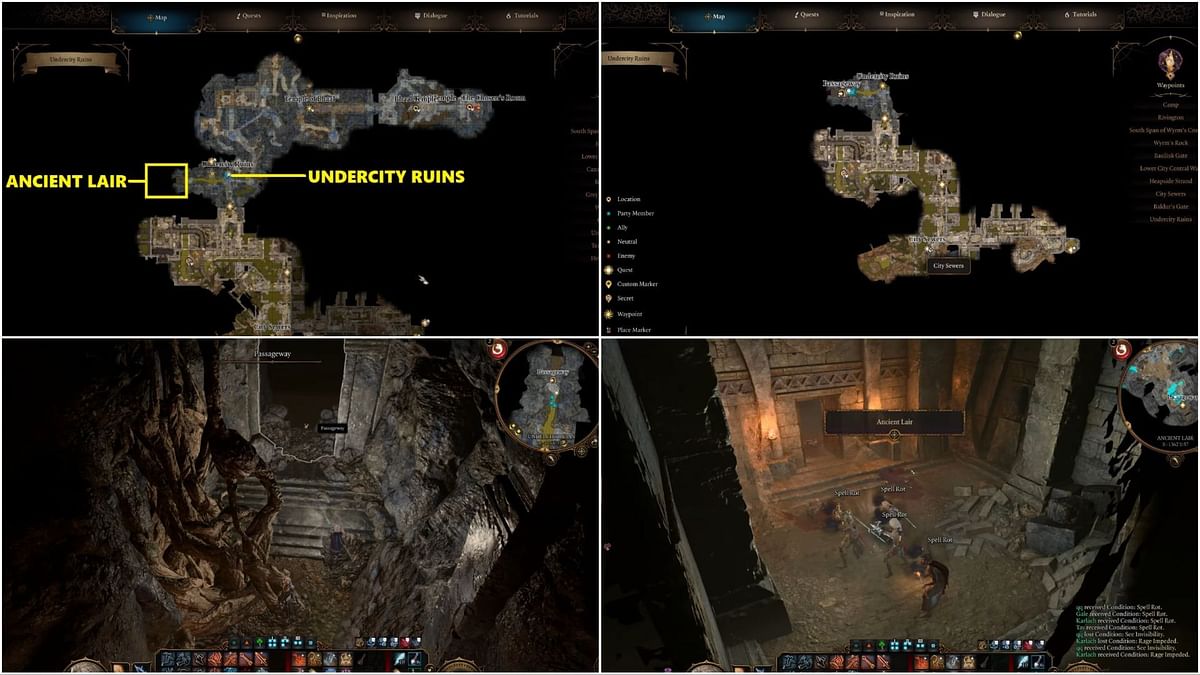 Baldur's Gate 3 Mystic Carrion's Ancient Lair location guide