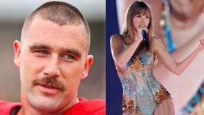 Travis Kelce debuts new look and carefully sidesteps Taylor Swift question - "I got a football season to worry about"