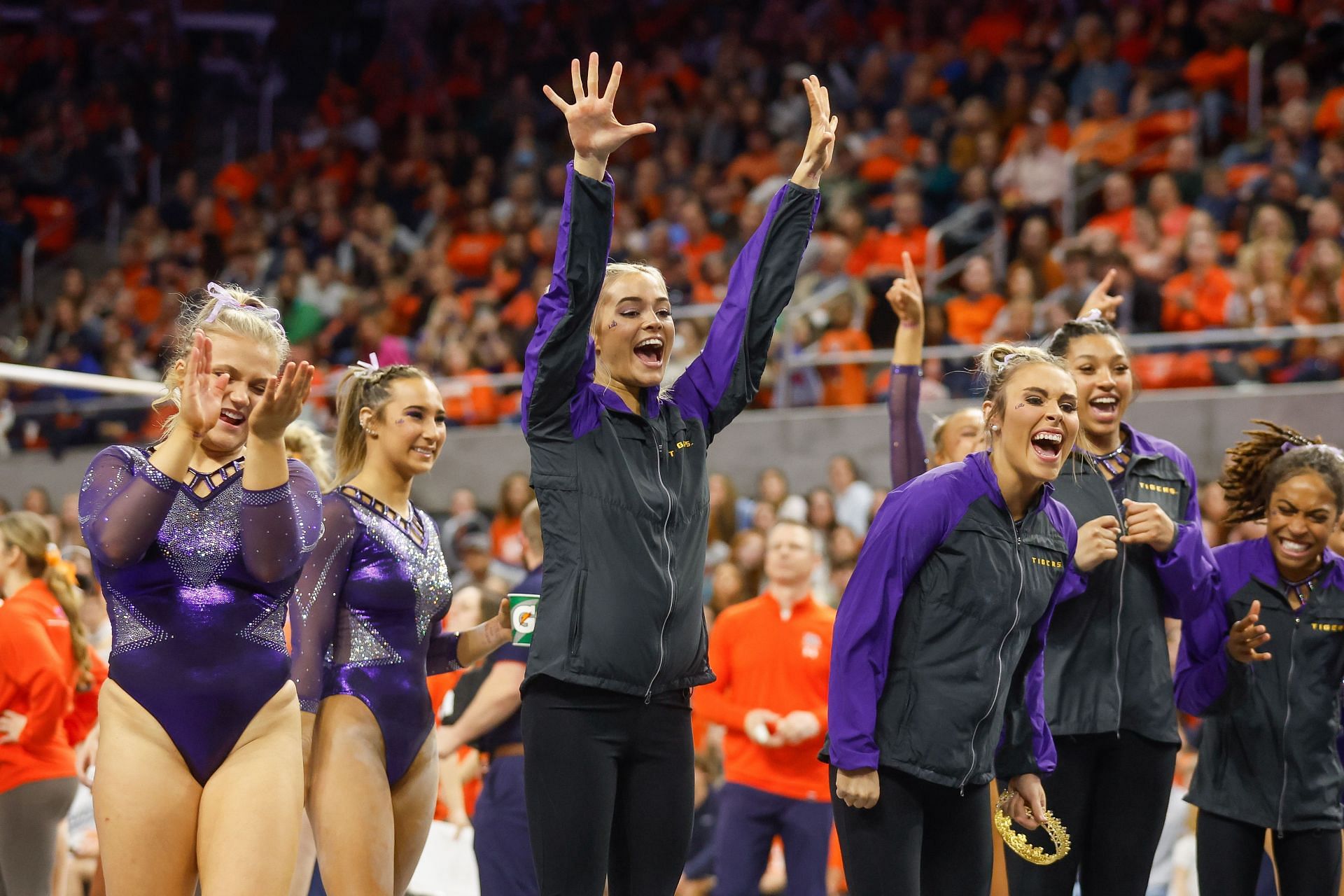 Dunne at an LSU v Auburn meet