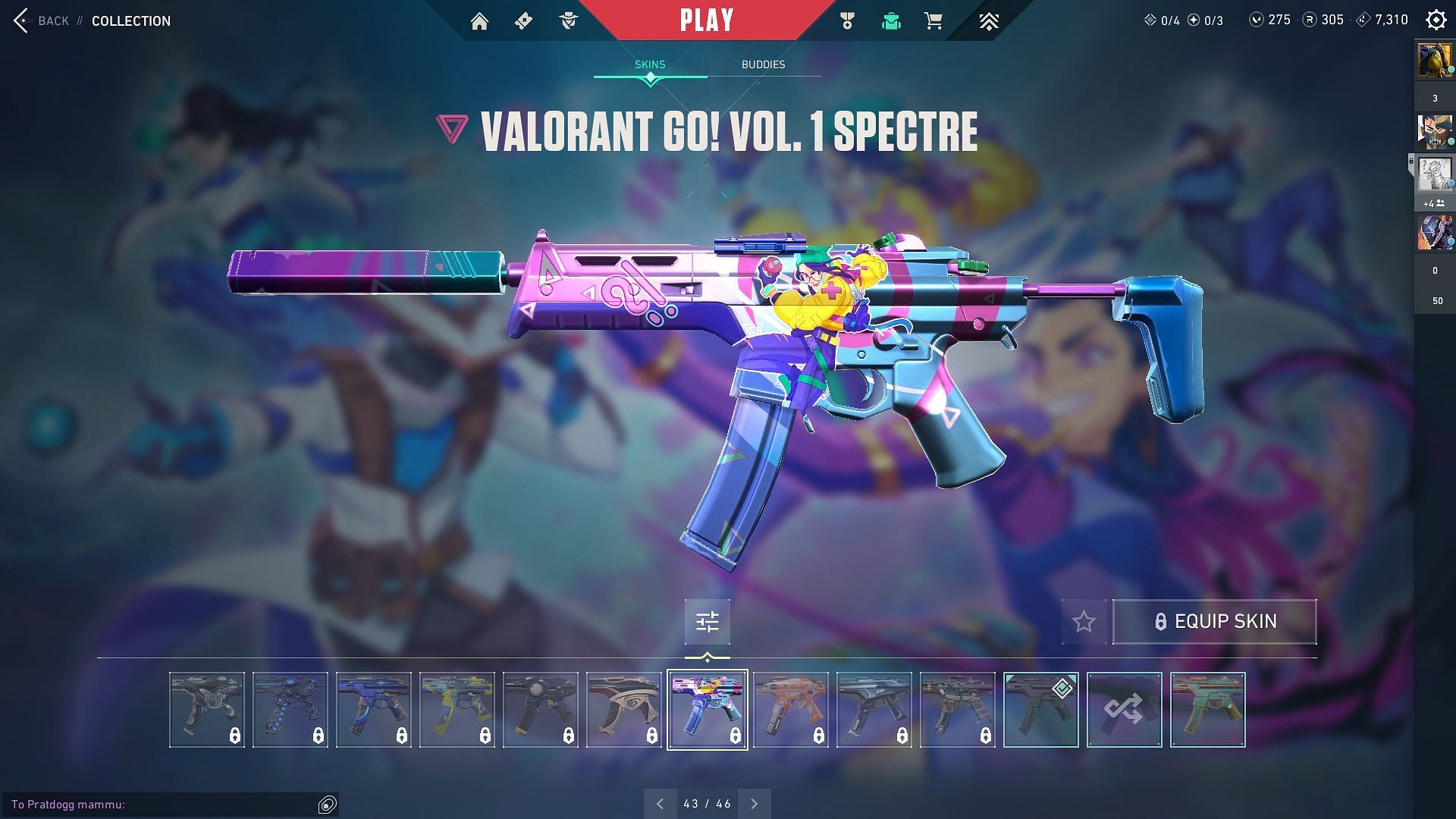 Valorant GO! Vol. 1 Spectre (Image via Sportskeeda and Riot Games)