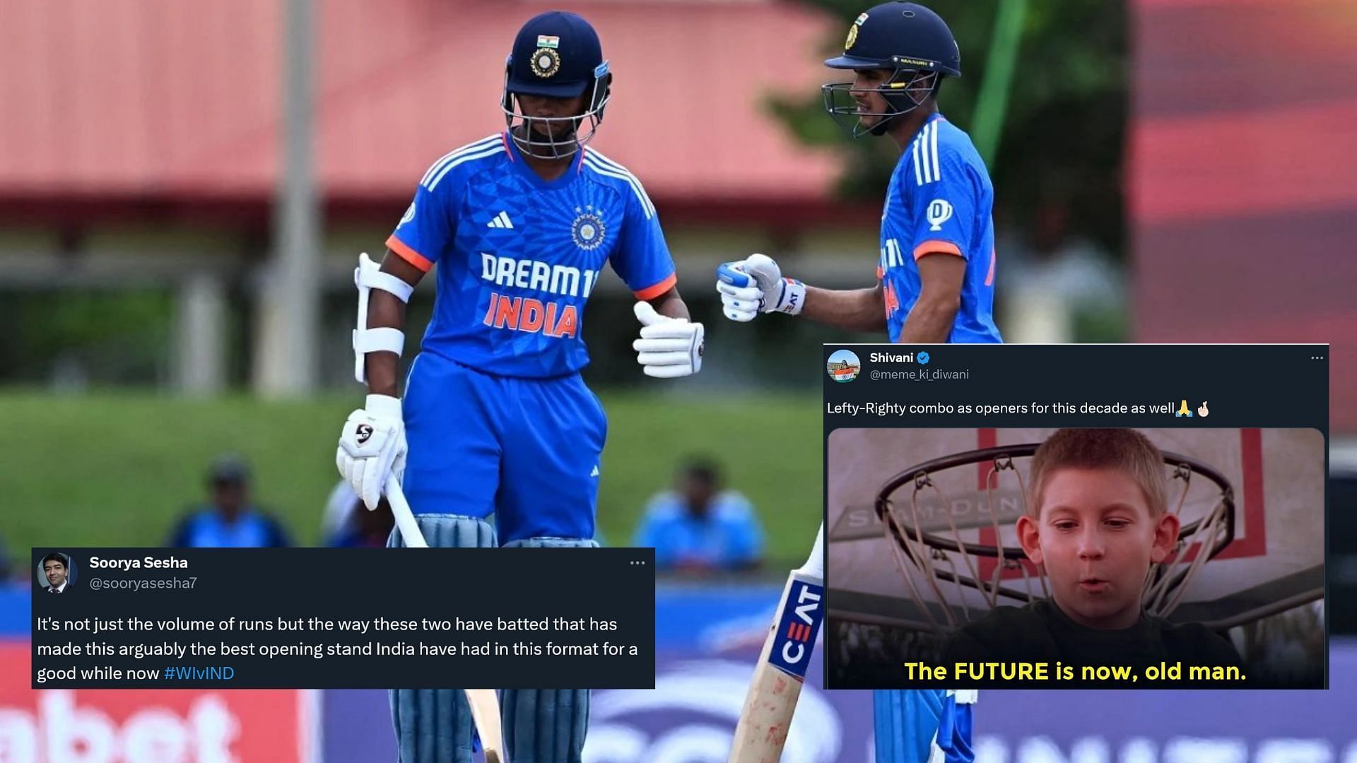 Fans believe Yashasvi Jaiswal and Shubman Gill is an outstanding opening pair for the future (P.C&gt;:Twitter)