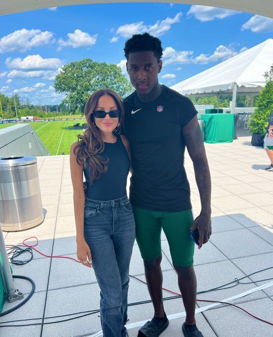 Sauce Gardner snapped alongside Kay Adams as NFL fans joke New York Jets  star 'making plays on and off the field'