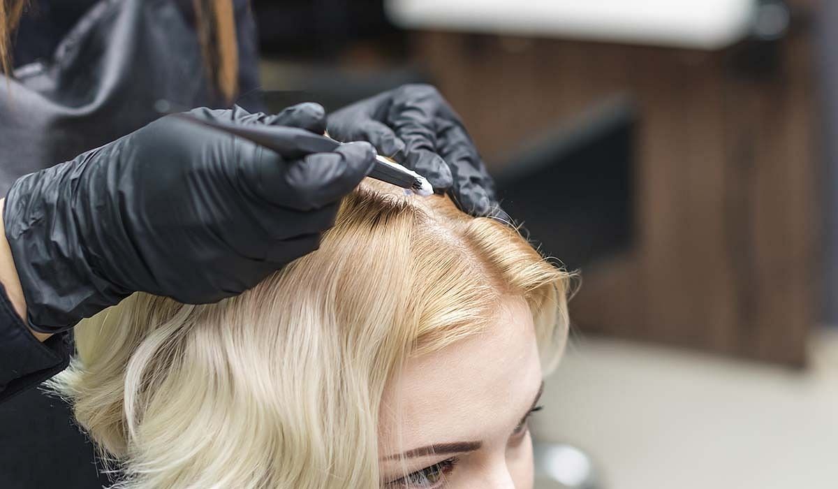 Bleach on hair (Image via Getty Images) Bleach on hair (Image via Getty Images)