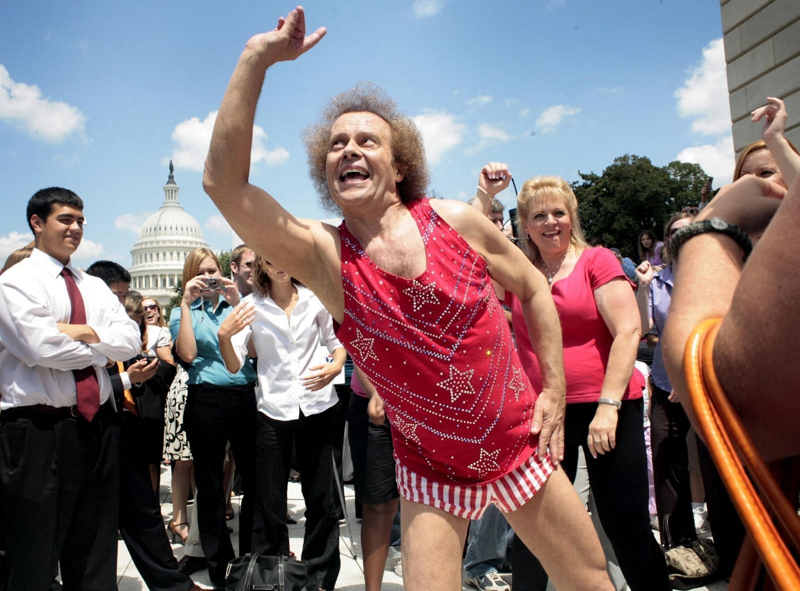 Richard Simmons workout (Image via Getty Images)