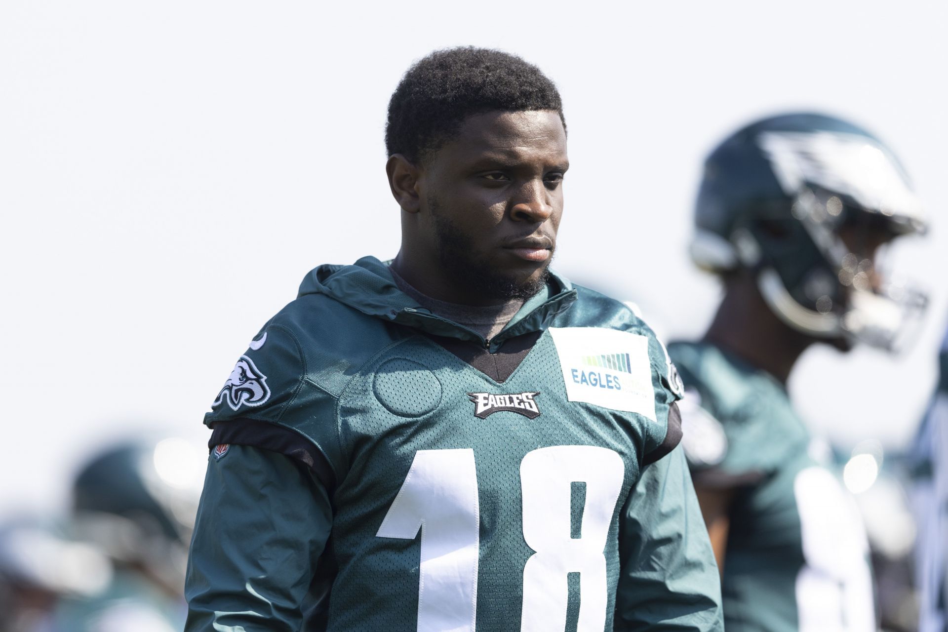 Jalen Reagor at Philadelphia Eagles Training Camp