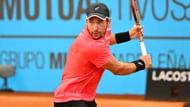 Dusan Lajovic prepares for a backhand