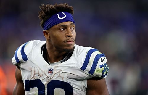 Jonathan Taylor at Indianapolis Colts v Baltimore Ravens