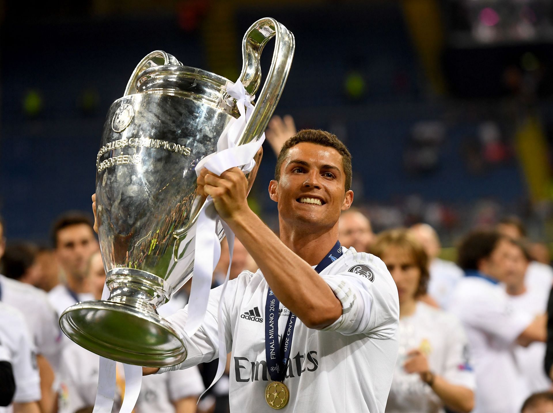 Cristiano Ronaldo won the Champions League five times.