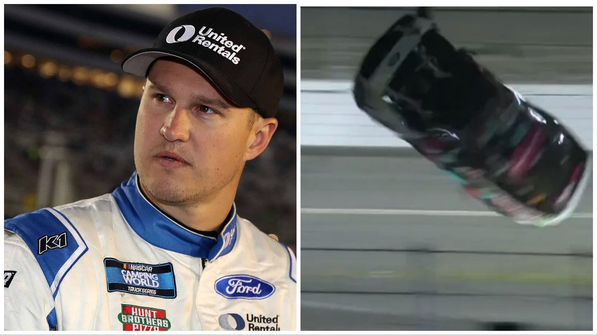 NASCAR driver Ryan Preece met with a horrible accident (Image via Getty Images / X / @NASCARonNBC)