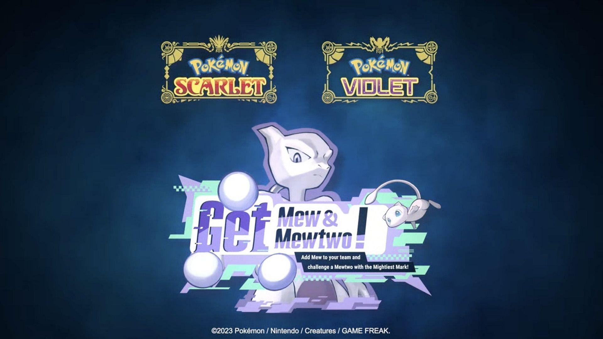 Official artwork for the Mighty Mewtwo event (Image via The Pokemon Company)