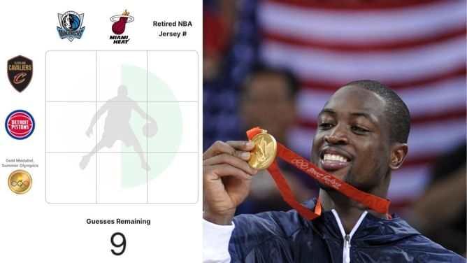Which Mavericks and Heat star also won the gold medal at the Olympics? NBA Crossover Grid answers for August 10