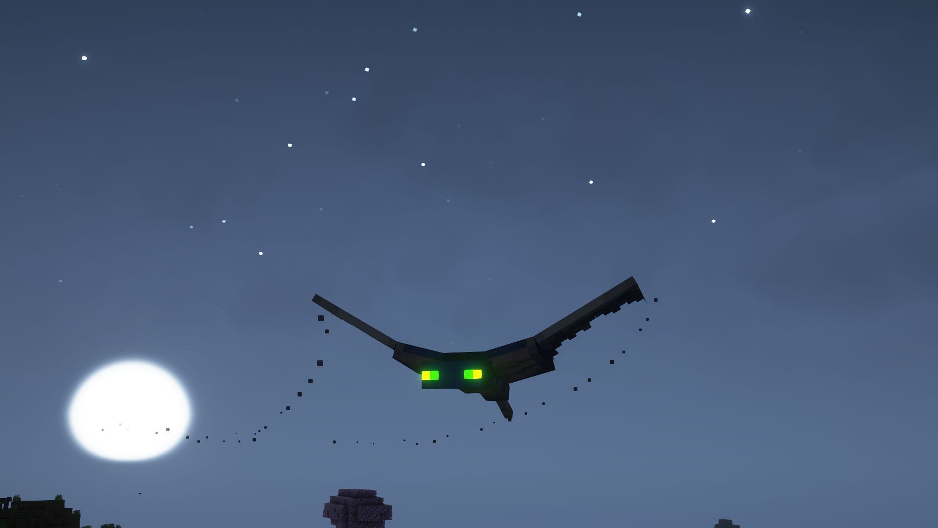 Phantoms spawn at night or during thunderstorms (Image via Mojang)