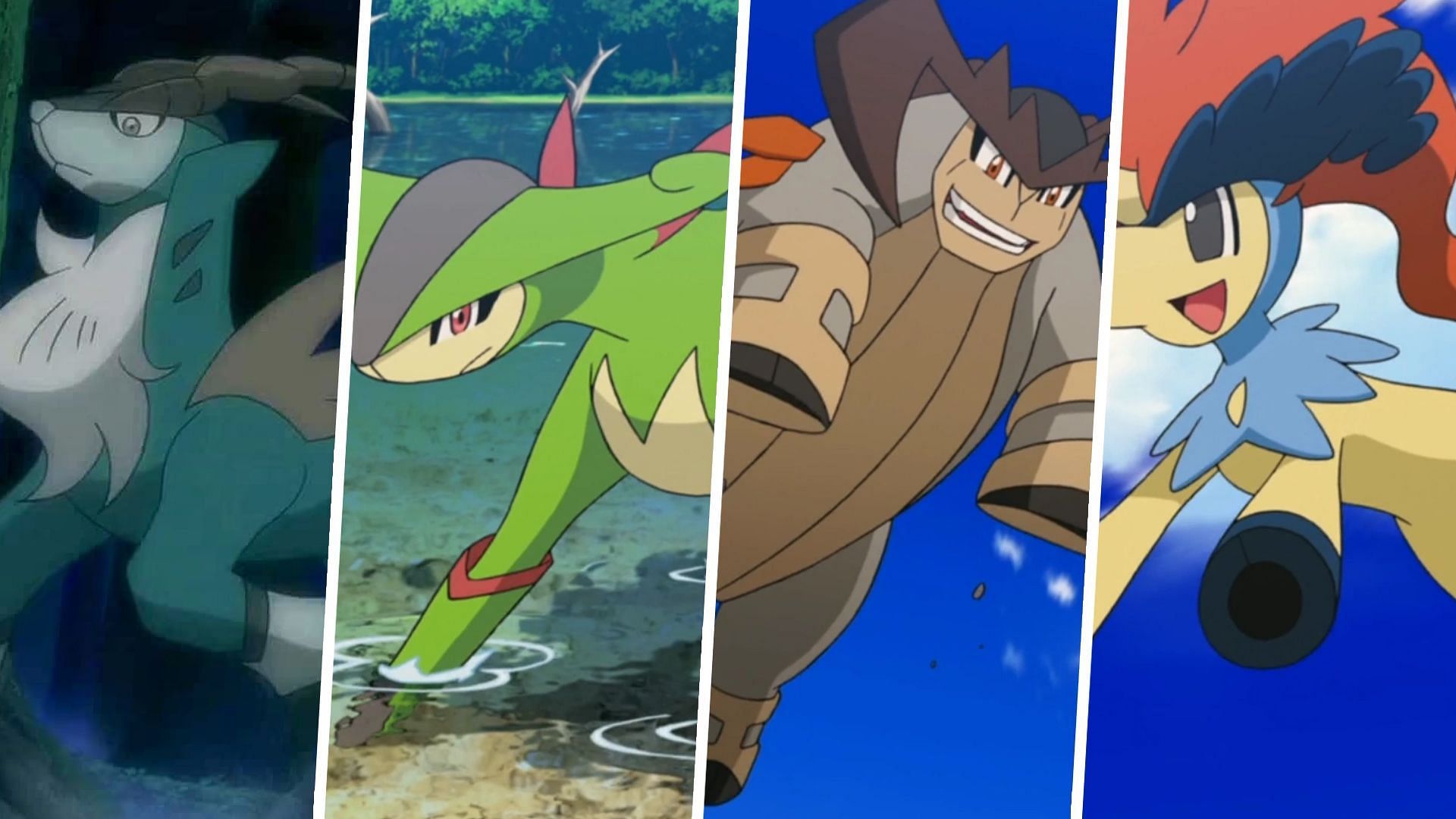 Cobalion, Virizion, Terrakion, and Keldeo as seen in the anime (Image via TPC)