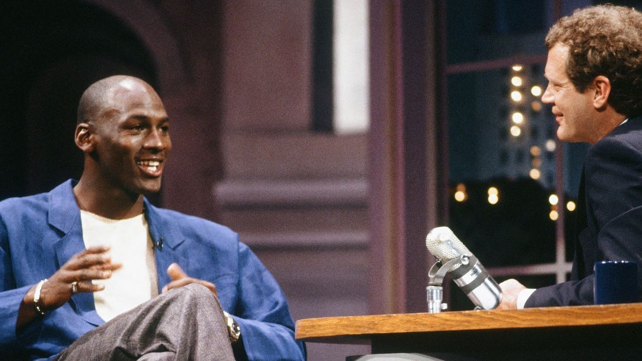 Michael Jordan on the Late Show with David Letterman [Source: Mr. Porter]