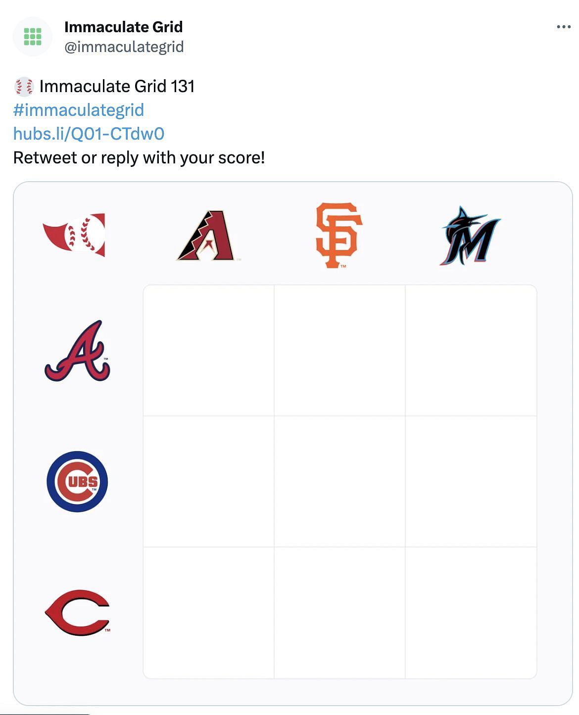 August 11 MLB Immaculate Grid