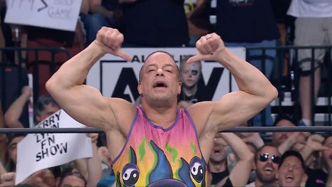 AEW star retreats in dismay as WWE veteran RVD makes AEW debut on Dynamite 200