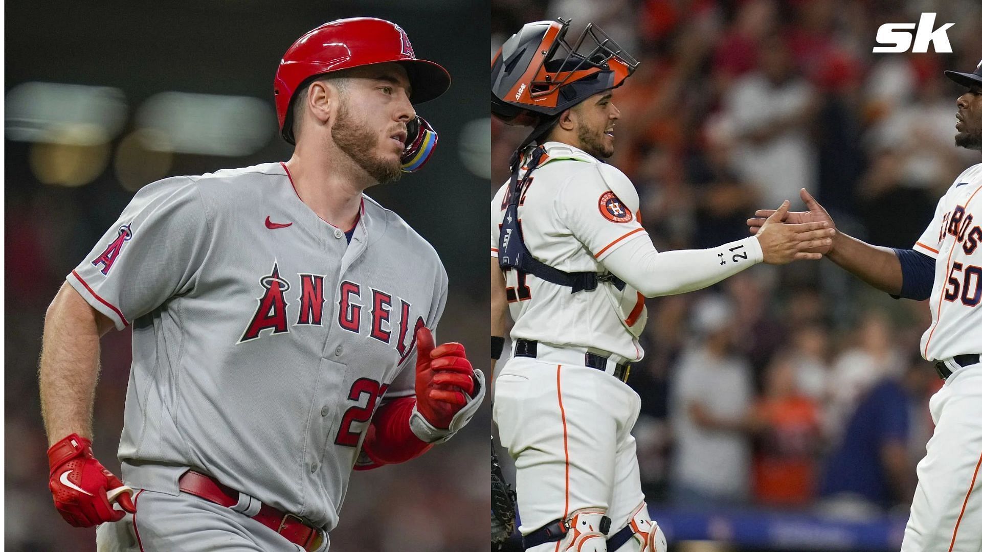 What happened to C.J. Cron? Angels baseman exits game vs Astros