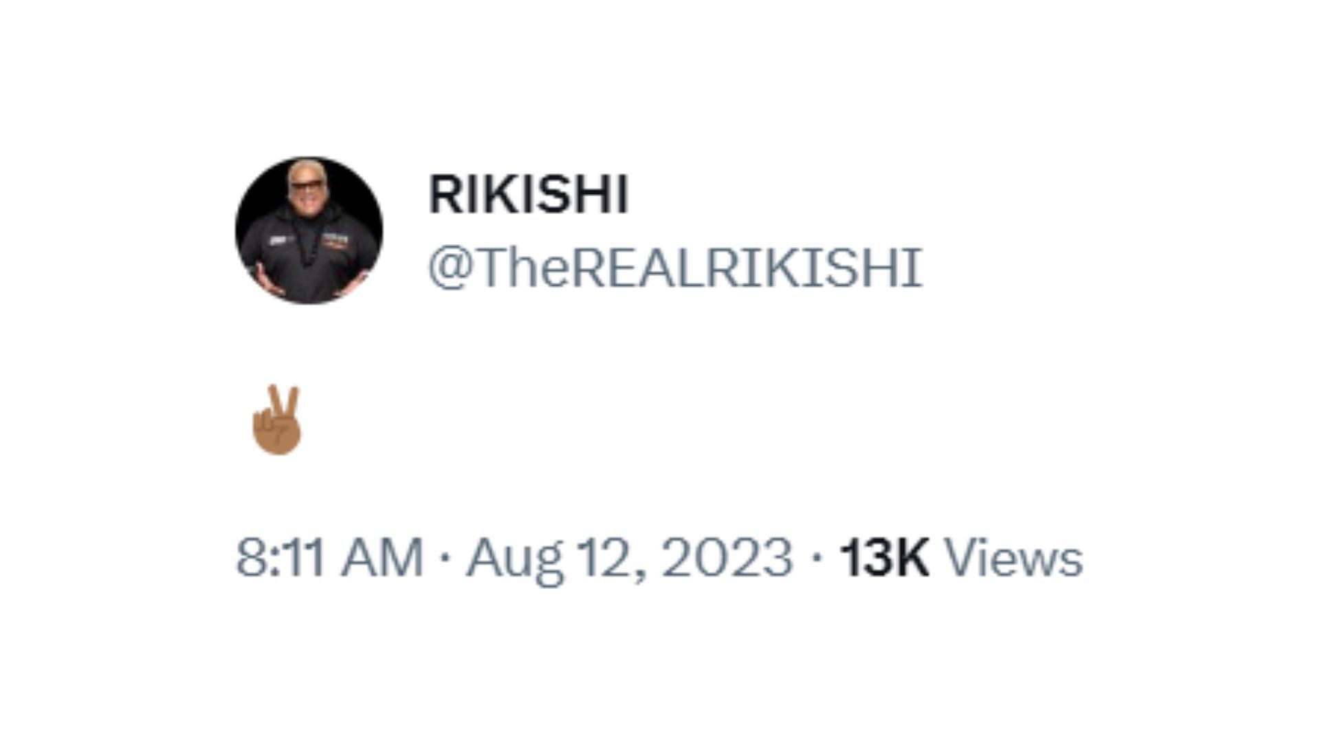 Rikishi&#039;s tweet