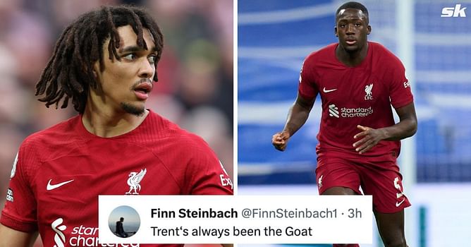 "Trent has movie knowledge", "This is gold" - Fans react hilariously as Ibou Konate asks Liverpool players to choose between Barbie and Oppenheimer