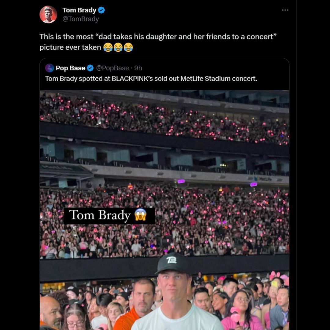 Tom Brady spotted at BLACKPINK concert