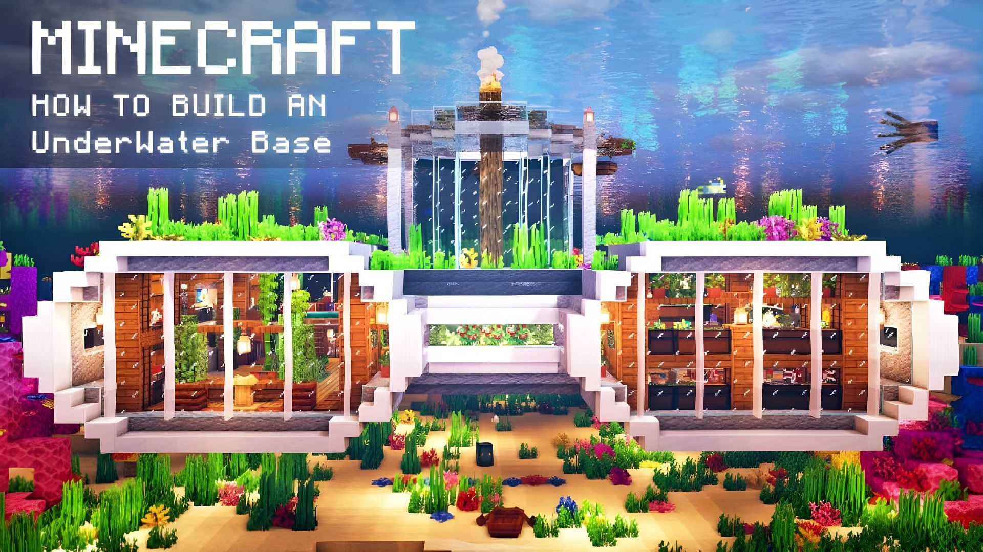 Underwater base designs are always some of the best Minecraft abodes (Image via Youtube/SheepGG)