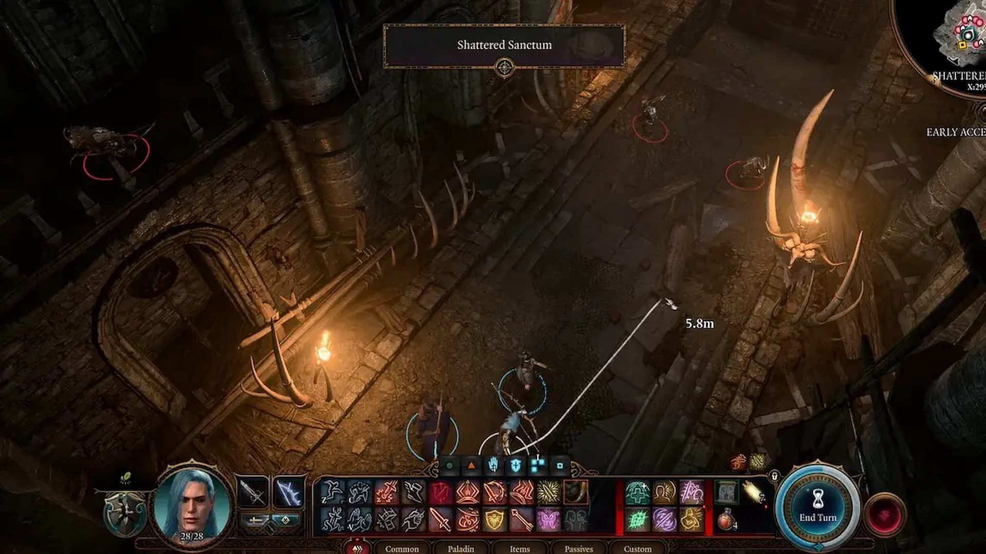 Jagged Spear can be obtained in Shattered Sanctum (Image via Larian Studios)