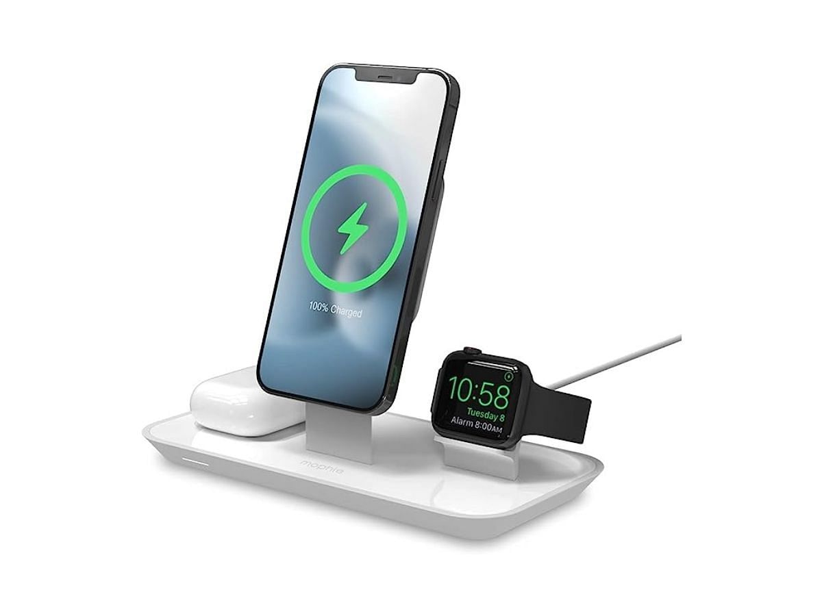 The Mophie 3-in-1 MagSafe charger is ideal for those who own iPhone, Apple Watch, and AirPods. (Image via Amazon)