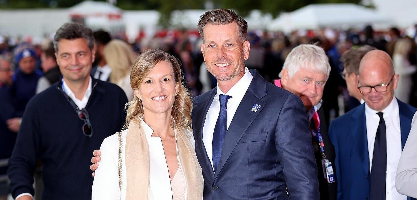 Henrik Stenson with his wife Emma L&ouml;fgren