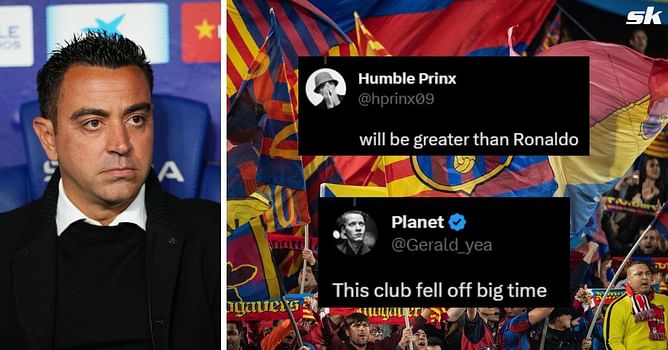 "This club fell off big time" "Will be greater than Ronaldo" - Fans react as exit-linked Barcelona star gets No. 7 jersey at the club