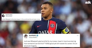 “How someone can be this good yet still waste his career” – Real Madrid fans salute Kylian Mbappe for his stunning display in 3-1 PSG win over Lens