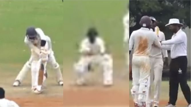 [WATCH] Baba Aparajith involved in a heated row with umpires and opposition players following dismissal in TNCA Division 1 match