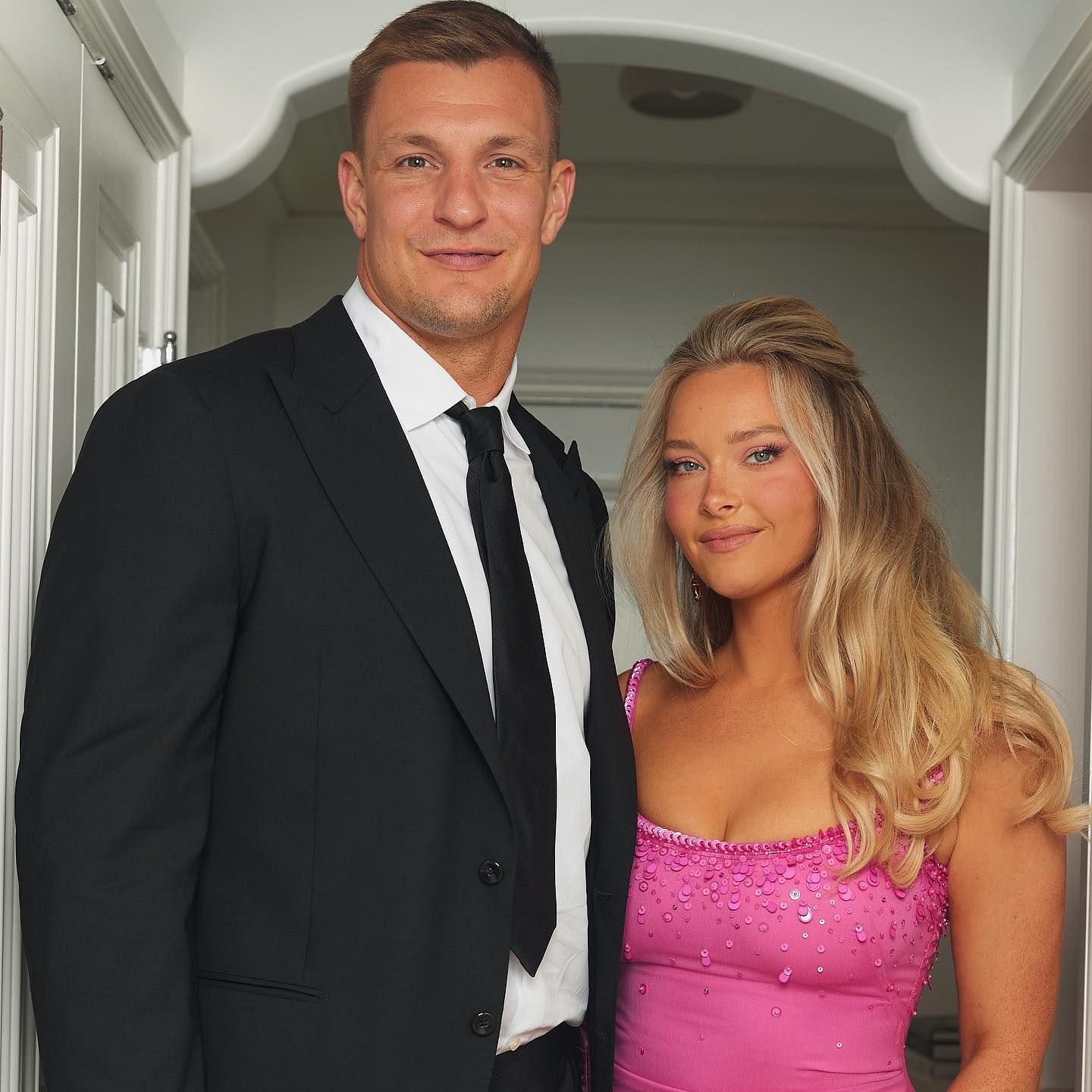 Rob Gronkowski and his partner Camille