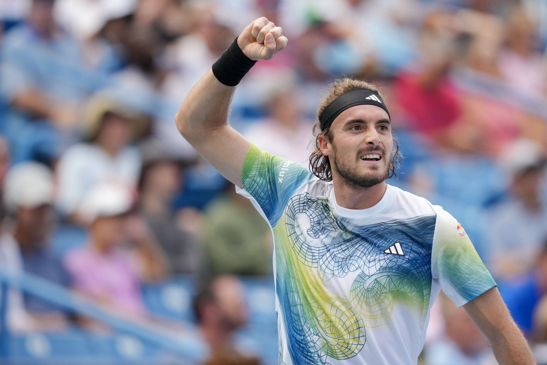 Stefanos Tsitsipas at the 2023 Western &amp; Southern Open.