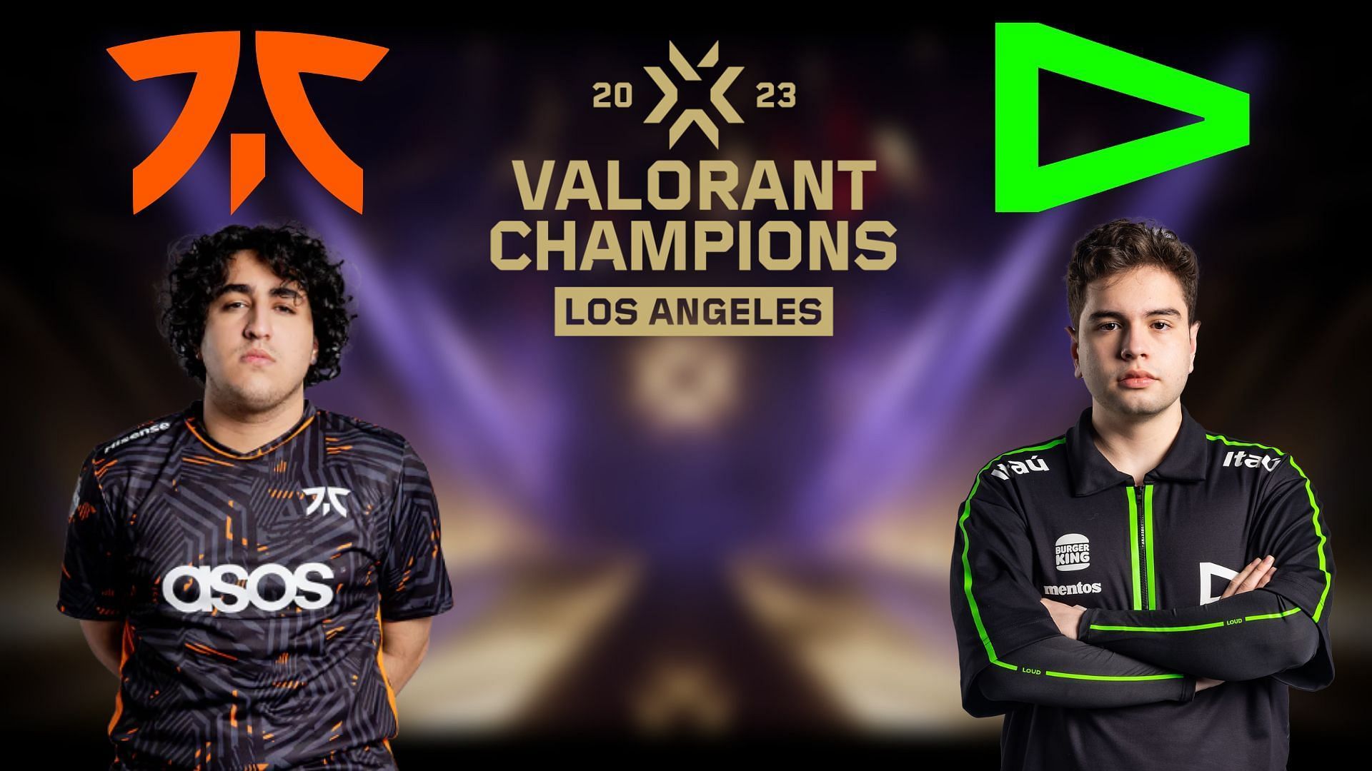 Fnatic vs LOUD at Valorant Champions playoffs stage in 2023 (Image via Sportskeeda)