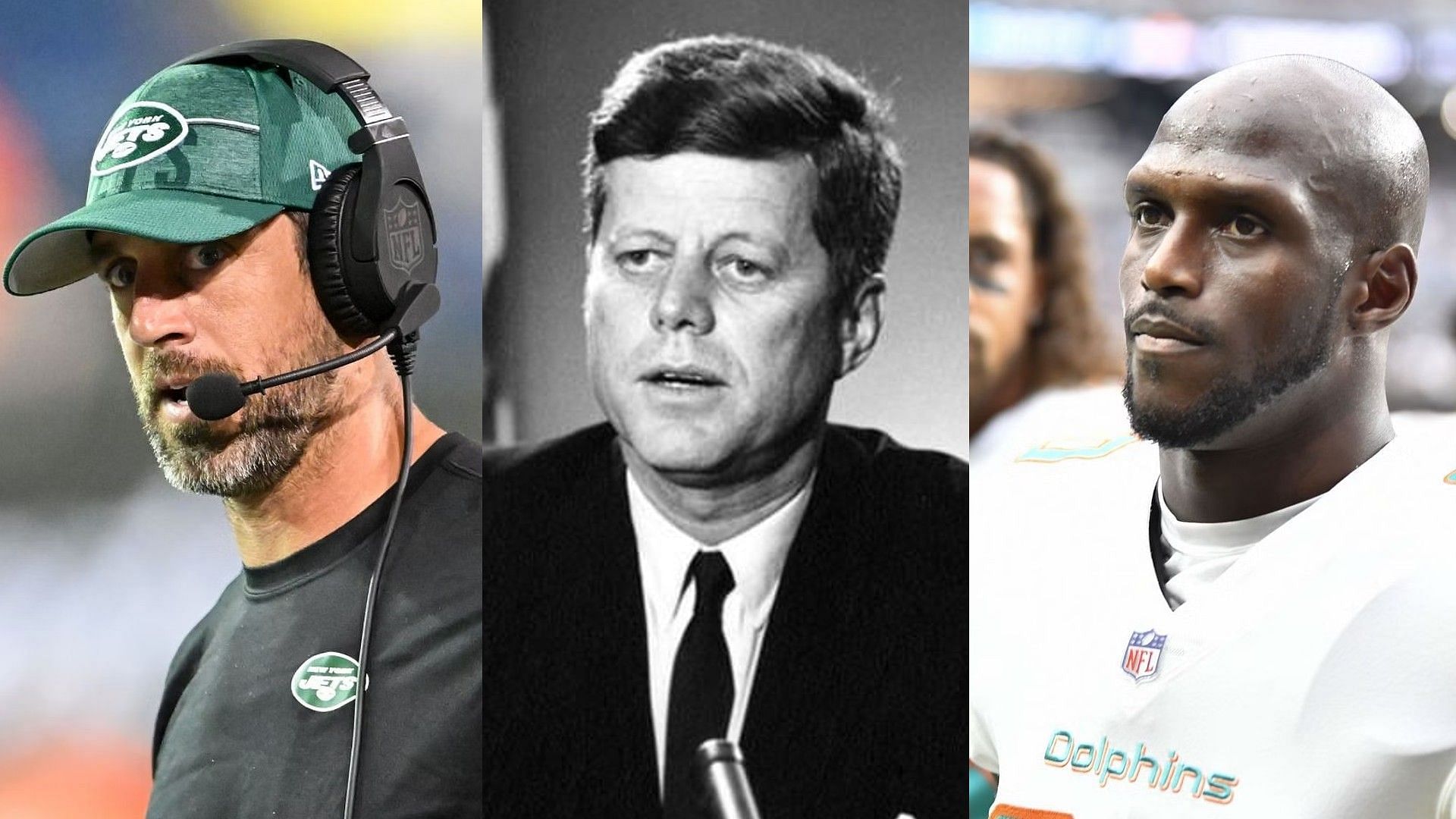 Aaron Rodgers gets pegged in &quot;JFK&quot; conspiracy - Courtesy of JFK library on Instagram
