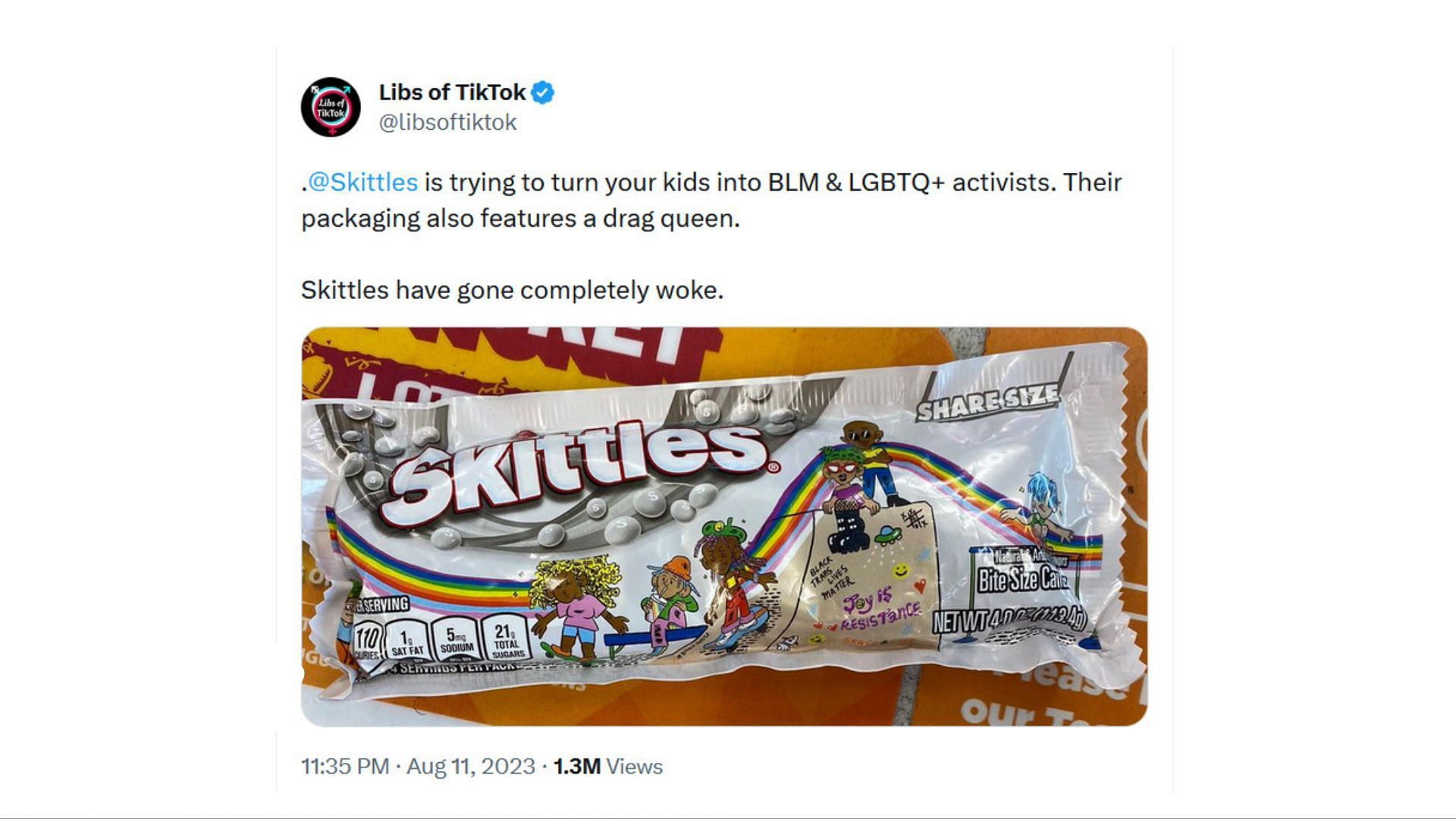 Skittles' new packaging has some calling to boycott with 'Budweiser  treatment