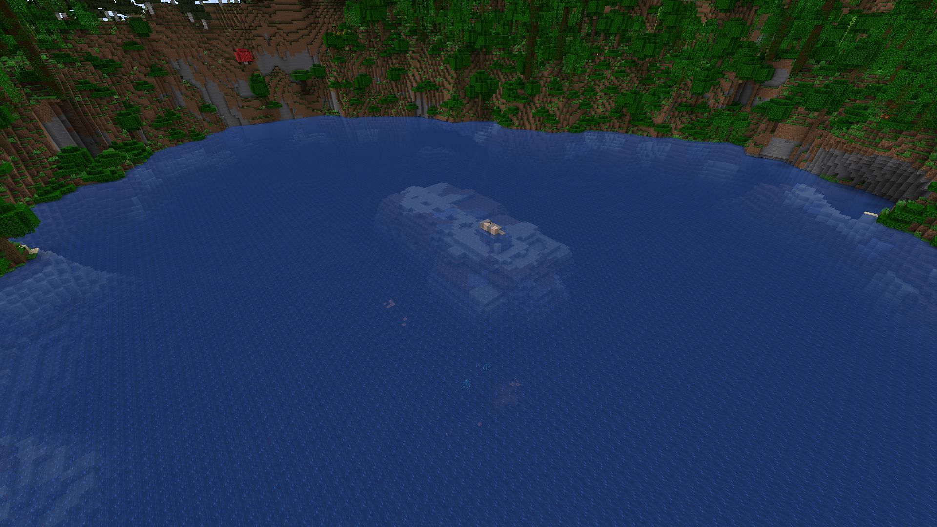 The trail ruins not far from this seed&rsquo;s spawn are oddly submerged (Image via Mojang)