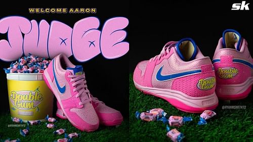 Aaron Judge's Nike shoes