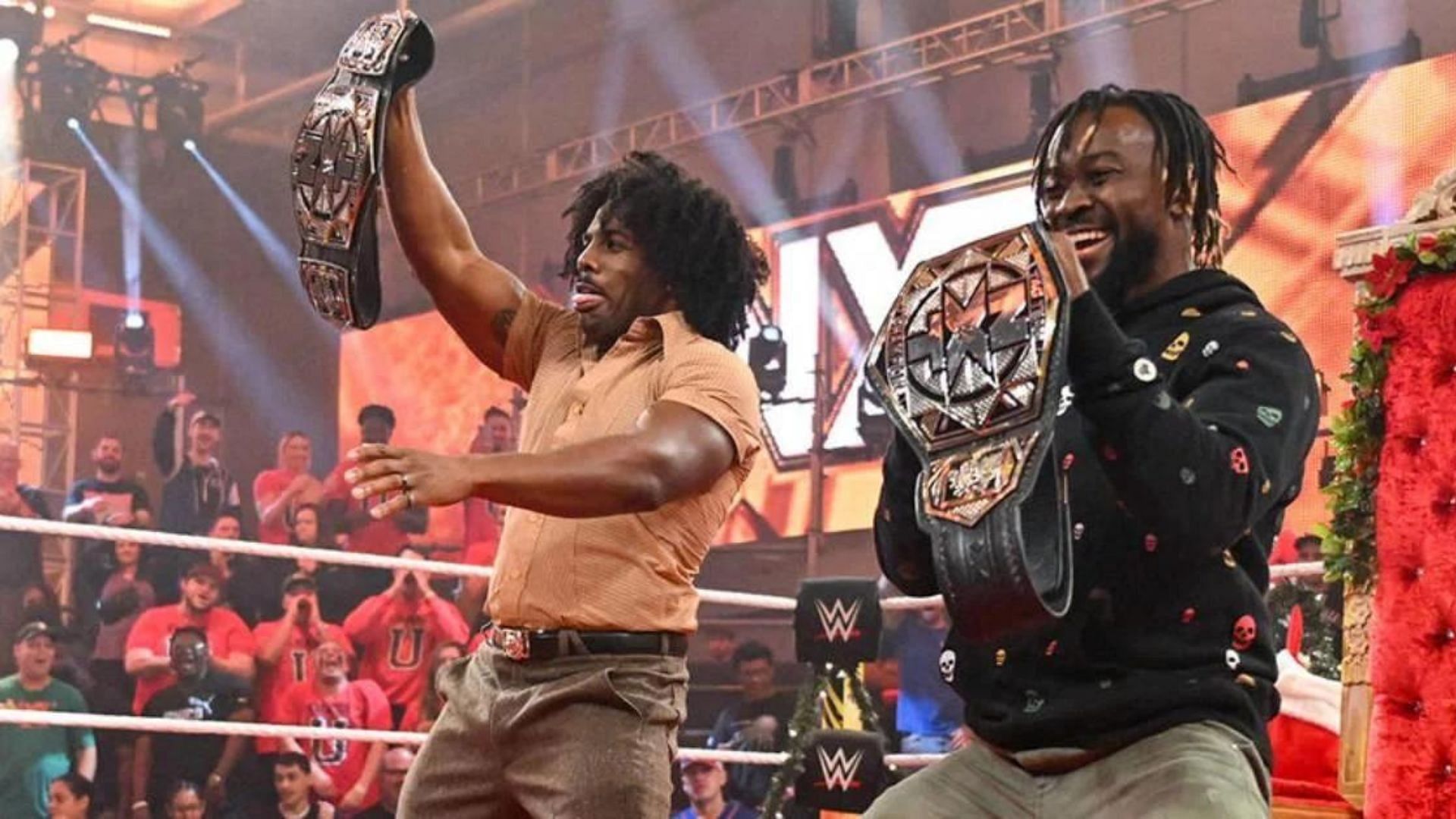 Kofi Kingston and Xavier Woods are members of The New Day