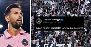 "Incoming Messi masterclass", "Our best lineup" - Fans react as Lionel Messi captains Inter Miami in Leagues Cup Q/F against Charlotte