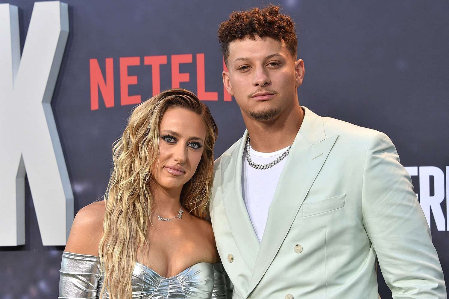 Brittany and Patrick Mahomes attended an event for the Netflix sports documentary &quot;Quarterback.&quot; (Image credit: Chris Delmas/AFP via Getty Images)