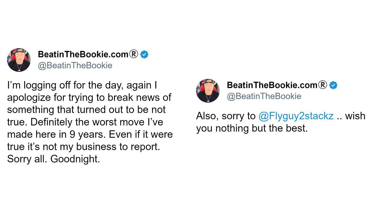 BeatinTheBookie&#039;s apology over the false Sony Michel report - part 3