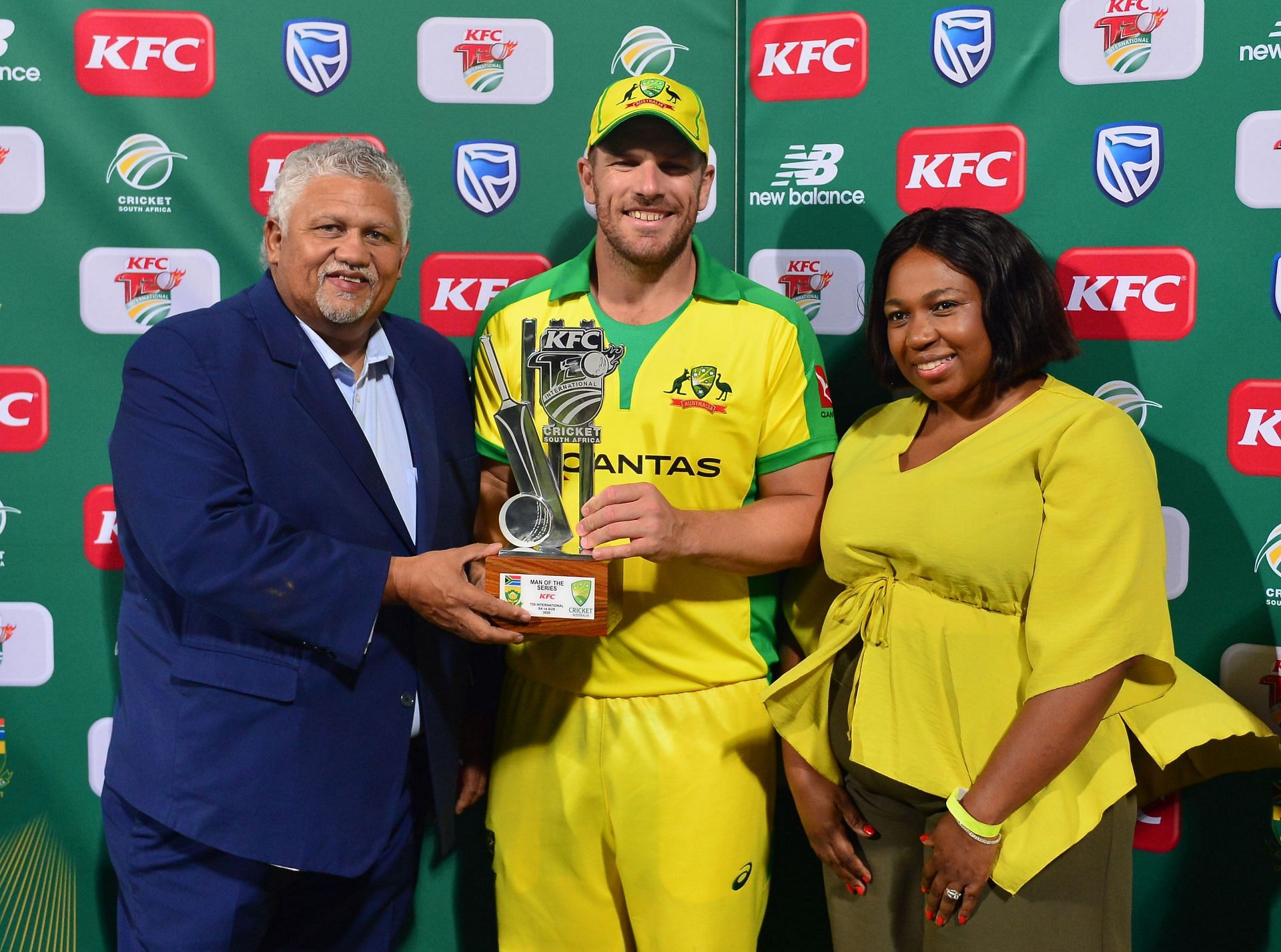 Aaron Finch was the player of the series