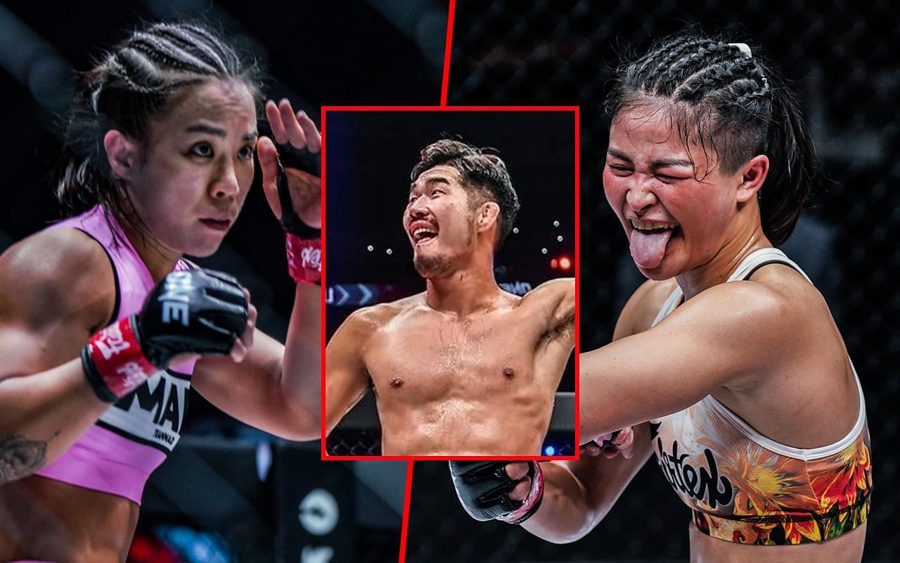 Ham Seo Hee (left), Stamp Fairtex (right), Ok Rae Yoon (inset).