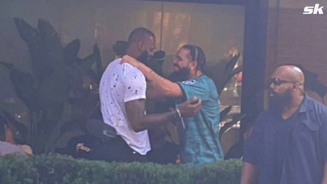 LeBron James seen interacting with Drake in Toronto