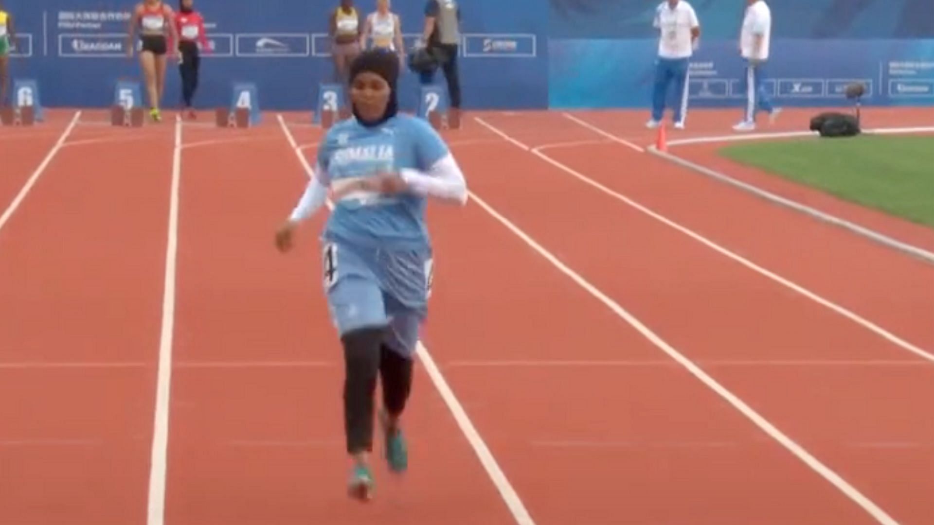 Nasra Abubakar Ali at World University Games in China ( Image via Sportskeeda)
