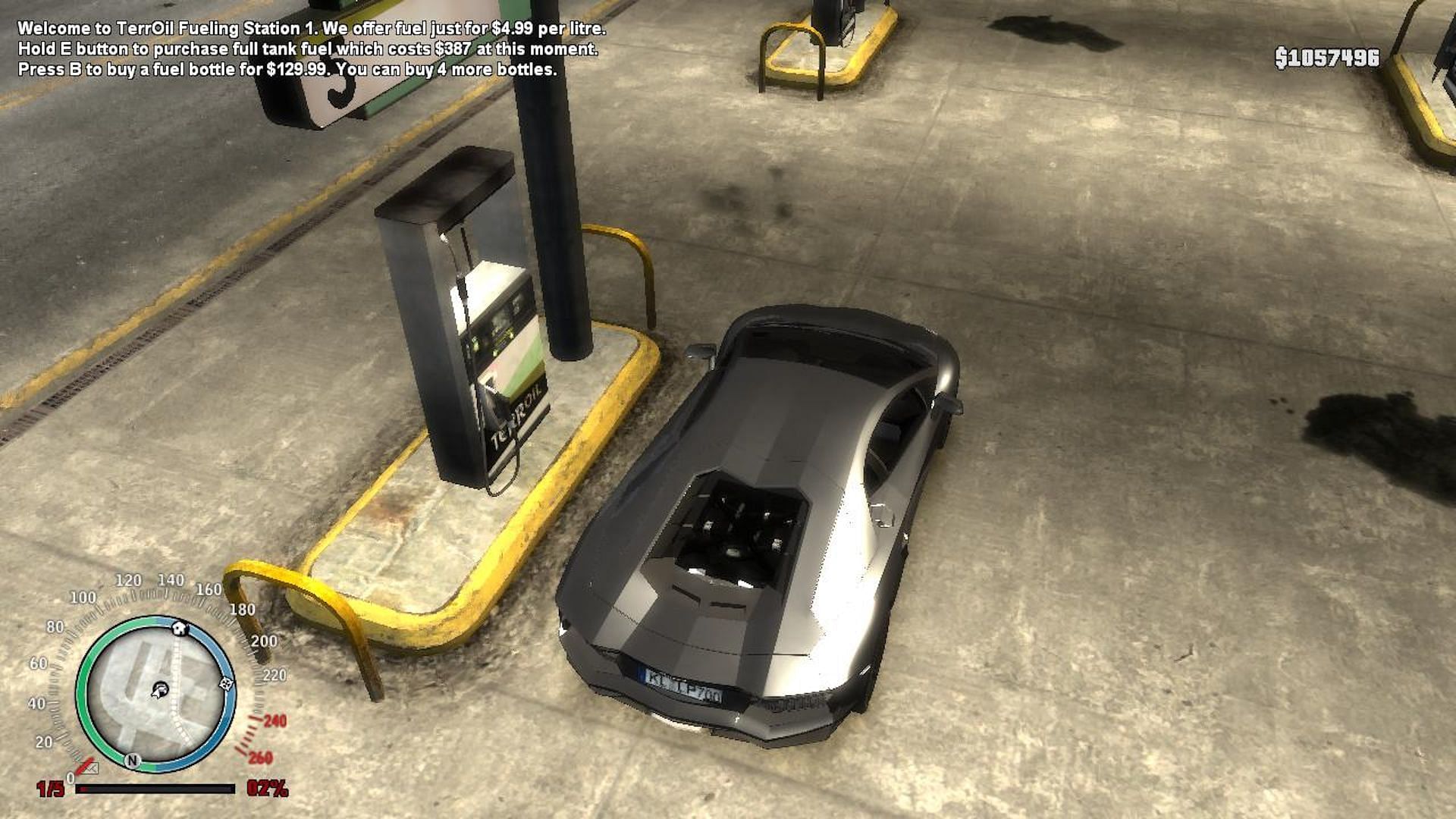 An example of Niko Bellic refueling his car (Image via GTA Gaming)